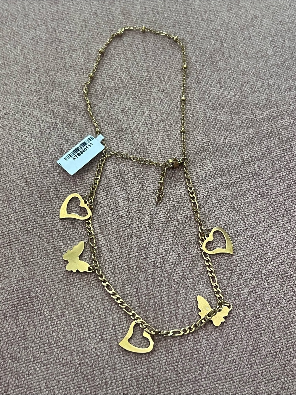 GOLD BRACELET W CHATMS